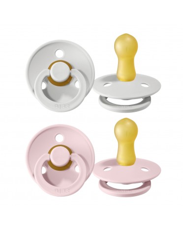 BIBS Colour - 2-pak,  Str. 2 (6+ mdr.),  Rund - Latex