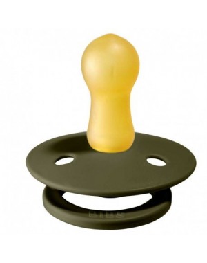 BIBS Colour, Str. 2 (6+ mdr.), Rund - Latex, Sutter med navn