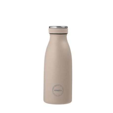Aya&Ida, Drinking Bottle, Drikkeflaske med låg, 350 ml, Cream Beige Aya&Ida, Drinking Bottle, Drikkeflaske med låg, 350 ml, Cream Beige