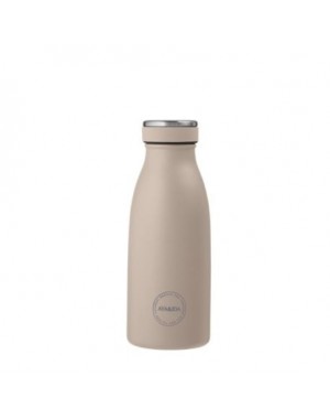 Aya&Ida,  Drinking Bottle, Drikkeflaske med låg, 350 ml, Cream Beige