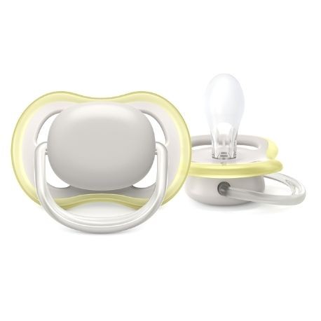PHILIPS AVENT Ultra Air, Str. 1 (0-6 mdr.), Symmetrisk - Silikone, Sutter med navn