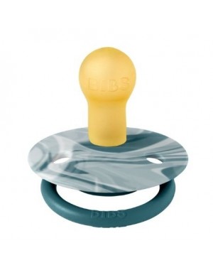 BIBS De Lux Tie Dye , Str. 1 (0-6 mdr.) ,  Rund - Latex, Sutter med navn