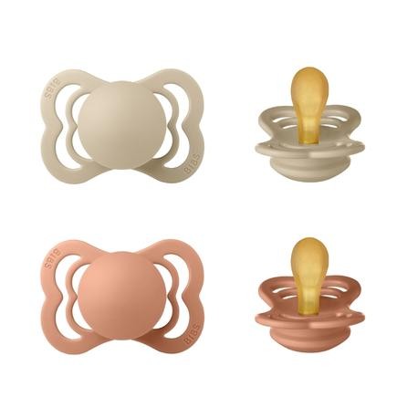 BIBS Supreme - 2-pak,  Str. 1 (0-6 mdr.), Symmetrisk - Latex
