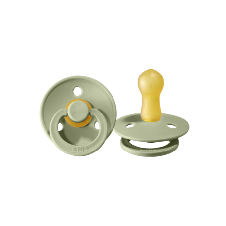 BIBS Colour - 2-pak,  Str. 2 (6+ mdr.),  Rund - Latex
