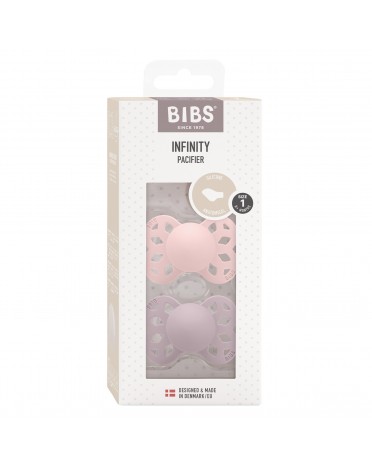 BIBS Infinity 2-pak, Str. 1 (0-6 mdr.), Anatomisk - Silikone