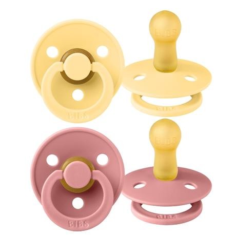 BIBS Colour - 2-pak,  Str. 2 (6+ mdr.),  Rund - Latex