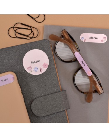 Navnemærker, Blandet pakke, Ensfarvet