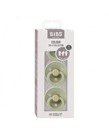 BIBS Try-It Colour - 3 Pak, Str 1 (0-6 mdr.)