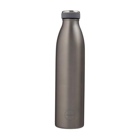 Aya&Ida, Drinking Bottle, Drikkeflaske med låg, 750 ml, Cool Grey