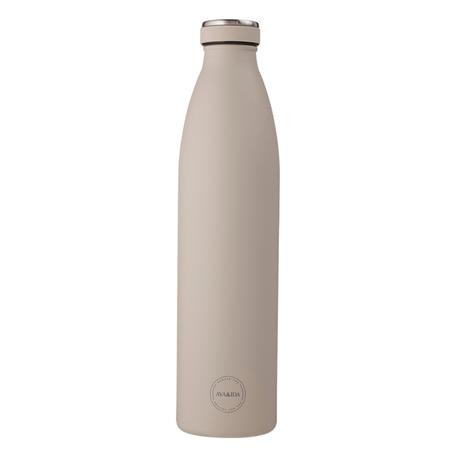 Aya&Ida, Drinking Bottle, Drikkeflaske med låg, 1000 ml, Cream Beige