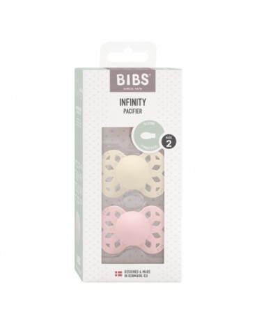 BIBS Infinity 2-pak, 2 (6+ mdr.), Symmetrisk - Silikone