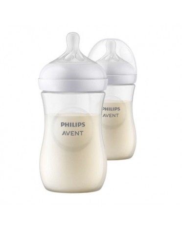 Philips Avent, Natural Response sutteflaske, 260 ml, 2-pak, Str. 1+ mdr.