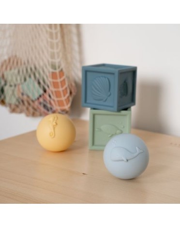 LITTLE DUTCH, Badelegetøj, Sæt med klodser og bolde, 4-dele, Multifarvet