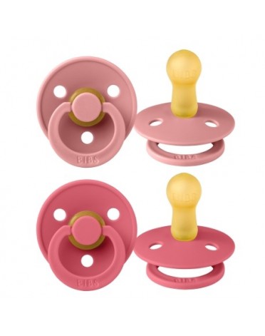 BIBS Colour - 2-pak,  Str. 2 (6+ mdr.),  Rund - Latex