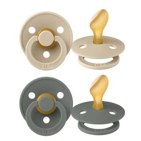 BIBS Colour - 2-pak, Str. 2 (6+ mdr.), Anatomisk - Latex