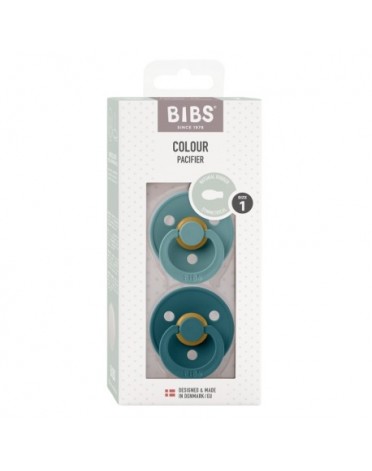 BIBS Colour - 2-pak,  Str. 1 (0-6 mdr.), Symmetrisk - Latex