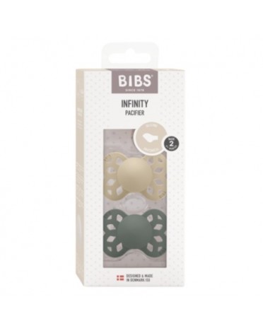 BIBS Infinity 2-pak, Str. 2 (6+ mdr.), Anatomisk - Silikone