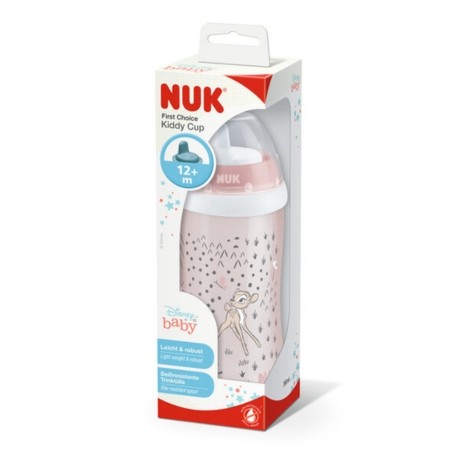 NUK Kiddy Cup, Drikkeflaske, Bambi, 12+m