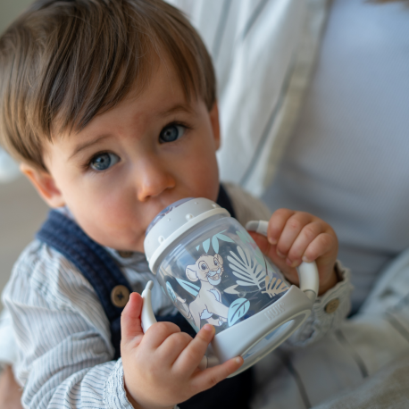 NUK First Choice+ Learner Bottle, Sutteflaske, 150 ml, Lion King