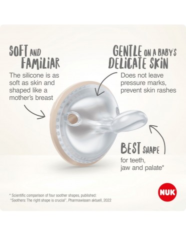 NUK sut, Mommy feel, Grøn/hvid