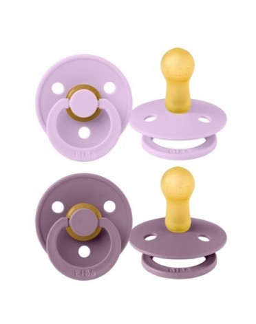 BIBS Colour - 2-pak,  Str. 2 (6+ mdr.),  Rund - Latex
