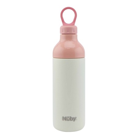 Nüby, Drikkedunk i rustfri stål, 4 år, Pink