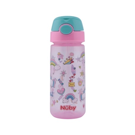 Nüby, Drikkedunk med sugerør, 3 år, Pink