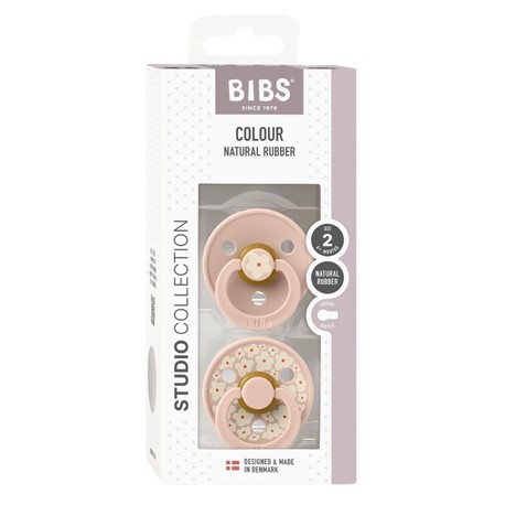 BIBS Studio Line - 2-pak,  Str. 2 (6+ mdr.), Rund - Latex,