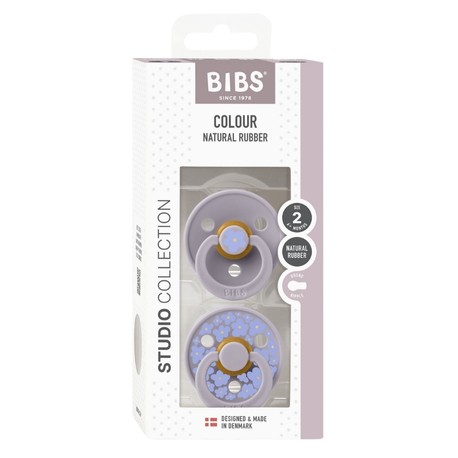 BIBS Studio Line - 2-pak,  Str. 2 (6+ mdr.), Rund - Latex,