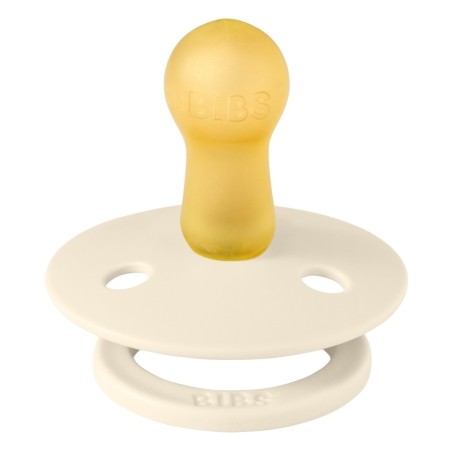 BIBS Colour, Str. 2 (6+ mdr.), Rund - Latex, Sutter med navn