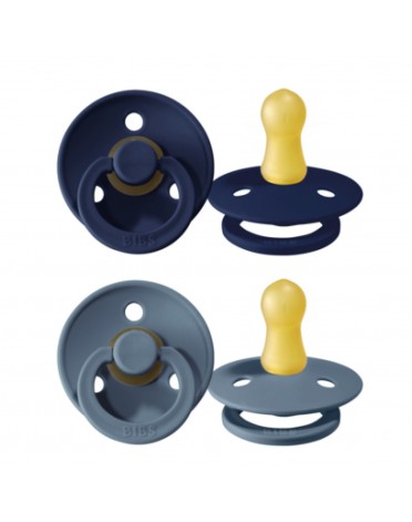 BIBS Colour – 2 kpl, Koko 1 (0–6 kk), Pyöreä – Lateksi