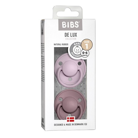 BIBS De Lux – 2 kpl, Koko 1 (0–6 kk), Pyöreä – Lateksi