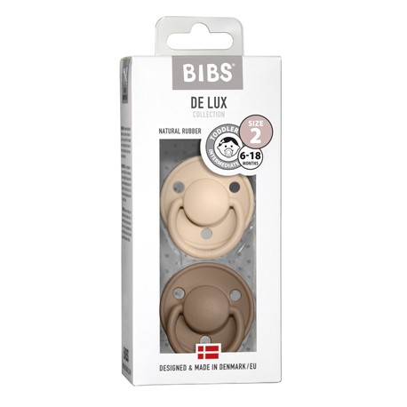 BIBS De Lux – 2 kpl, Koko 2 (yli 6 kk), Pyöreä – Lateksi
