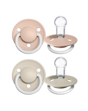 BIBS De Lux – 2 kpl, One size (0–36 kk), Pyöreä – Silikoni