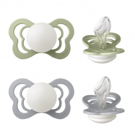 BIBS Couture – 2 kpl, Koko 2 (yli 6 kk), Anatominen – Silikoni