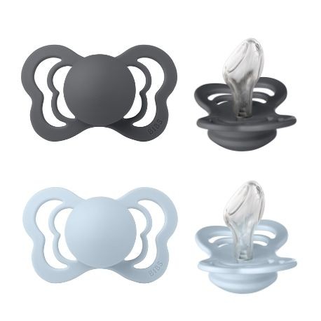 BIBS Couture – 2 kpl, Koko 2 (yli 6 kk), Anatominen – Silikoni
