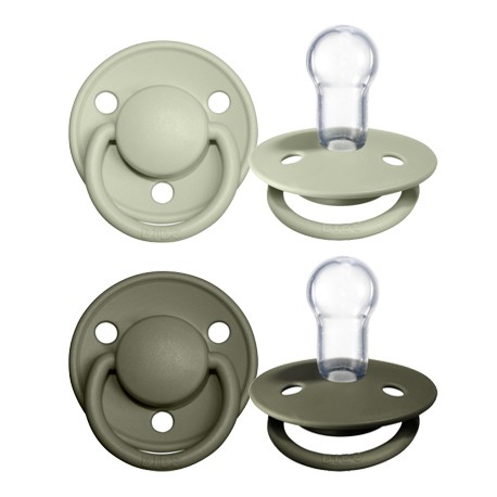 BIBS De Lux Night – 2 kpl, One size (0–36 kk), Pyöreä – Silikoni
