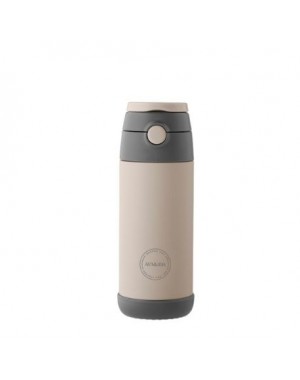 AYA&IDA, Kids Straw Bottle, Juomapullo pillillä, 350 ml, Cream Beige