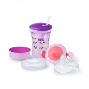NUK Learn-to-drink–muki, Violetti, yli 6 kk