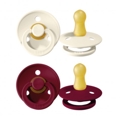 BIBS Colour – 2 kpl, Koko 1 (0–6 kk), Pyöreä – Lateksi