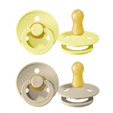 BIBS Colour – 2 kpl, Koko 1 (0–6 kk), Pyöreä – Lateksi