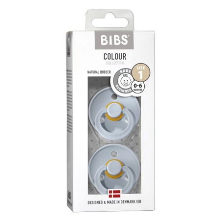 BIBS Colour – 2 kpl, Koko 1 (0–6 kk), Pyöreä – Lateksi
