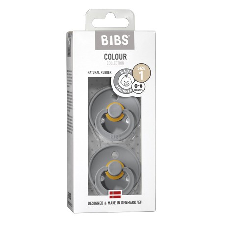 BIBS Colour – 2 kpl, Koko 1 (0–6 kk), Pyöreä – Lateksi