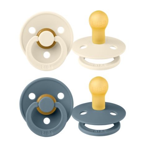BIBS Colour – 2 kpl, Koko 1 (0–6 kk), Pyöreä – Lateksi