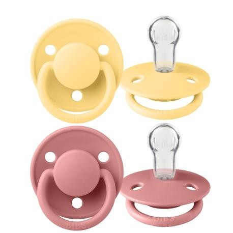 BIBS De Lux – 2 kpl, One size (0–36 kk), Pyöreä – Silikoni