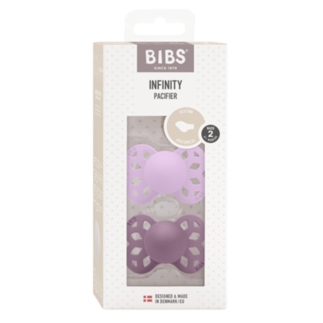 BIBS Infinity 2 kpl/pakkaus, Koko 2 (6+ kk), Anatominen - Silikoni