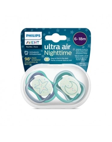Philips AVENT Ultra Air Night, Koko 2 (6–18 kk), Symmetrinen – Silikoni