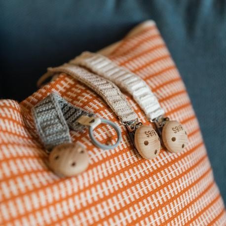 BIBS Paci Braid, Tuttinauha, Cloud