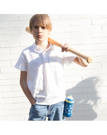 Nüby, Pop-up juomapullo pimeässä hohtavalla hihnalla, 18+ kk, Blue