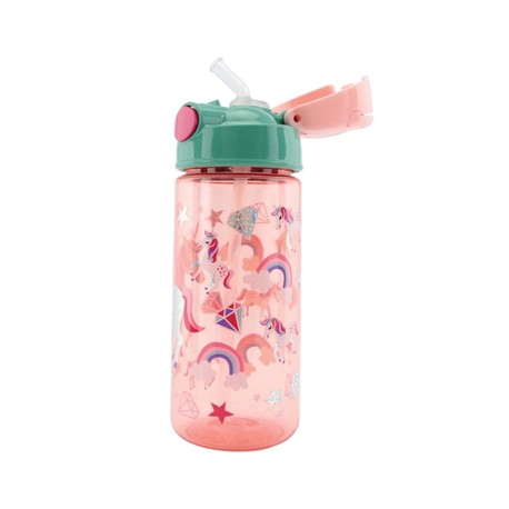 Nüby, Glitter-juomapullo pillillä, 3+ vuotta, Pink